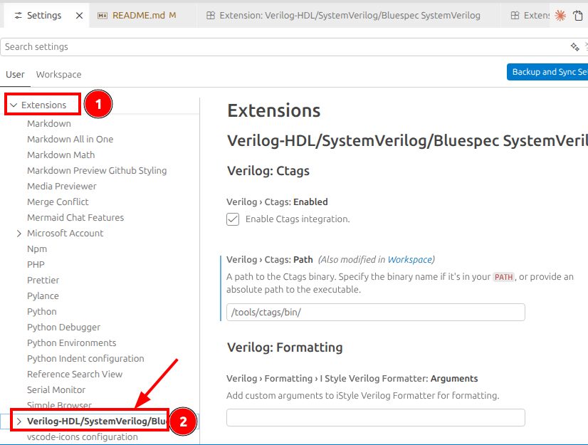Verilog-HDL Setting